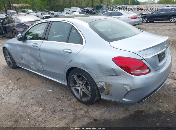 55SWF4JB3GU126685 2016 MERCEDES-BENZ C-CLASS Silver Tył lewy