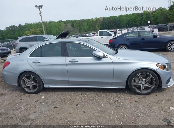 55SWF4JB3GU126685 2016 MERCEDES-BENZ C-CLASS Silver Widok wnętrza z tyłu