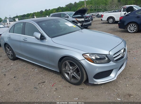 55SWF4JB3GU126685 2016 MERCEDES-BENZ C-CLASS Silver Przód prawy