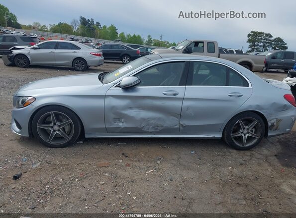 55SWF4JB3GU126685 2016 MERCEDES-BENZ C-CLASS Silver Widok z przodu