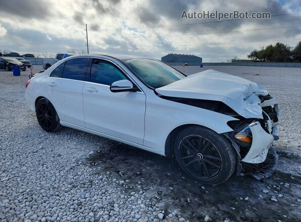 55SWF4JB3HU195622 2017 MERCEDES-BENZ C White Передня права чверть