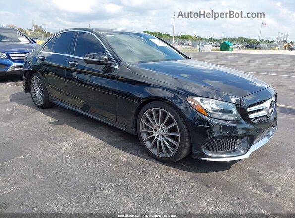 55SWF4JB4GU153751 2016 MERCEDES-BENZ C-CLASS Black Առջևի աջ