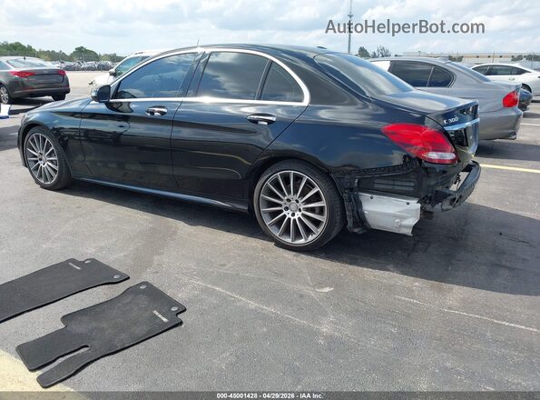 55SWF4JB4GU153751 2016 MERCEDES-BENZ C-CLASS Black Հետևի ձախ
