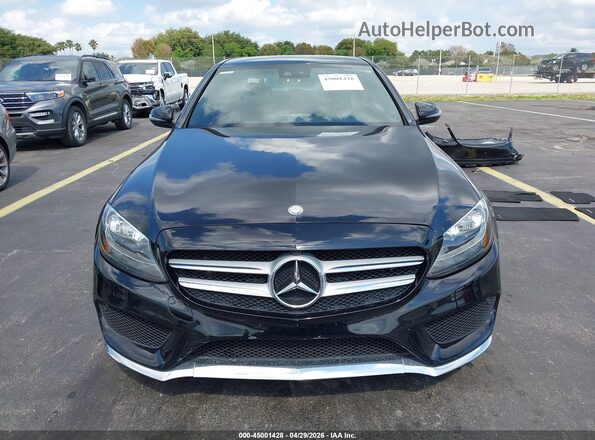 55SWF4JB4GU153751 2016 MERCEDES-BENZ C-CLASS Black Սալոնի հետևի տեսք