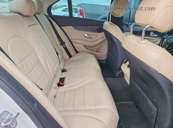 55SWF4JB4GU178892 2016 MERCEDES-BENZ C White Rear seats view
