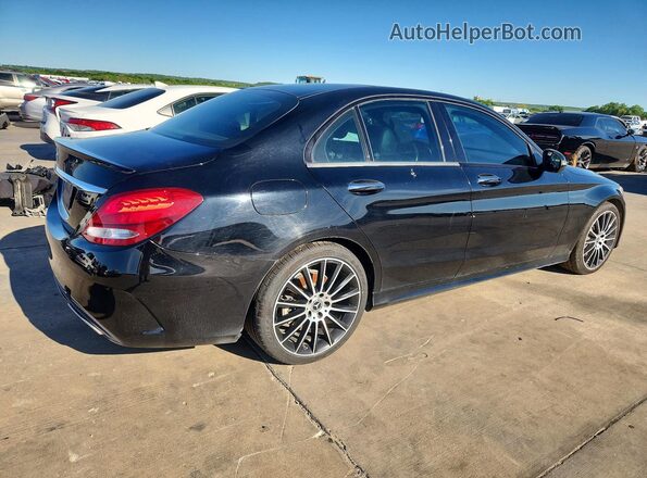 55SWF4JB4HU229521 2017 MERCEDES-BENZ C Black Tył prawy
