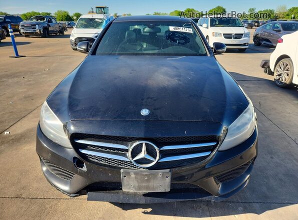 55SWF4JB4HU229521 2017 MERCEDES-BENZ C Black Widok z przodu