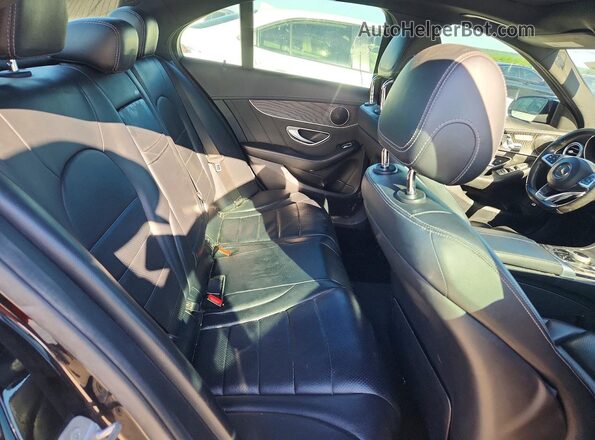 55SWF4JB4HU229521 2017 MERCEDES-BENZ C Black Widok tylnych siedzeń