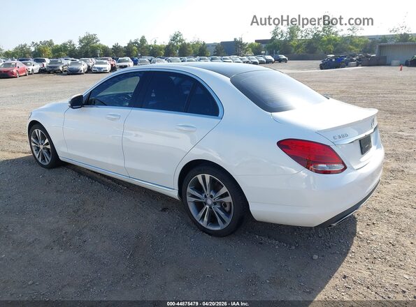 55SWF4JB5GU156464 2016 MERCEDES-BENZ C-CLASS White Tył lewy