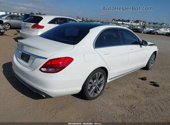 55SWF4JB5GU156464 2016 MERCEDES-BENZ C-CLASS White Tył prawy