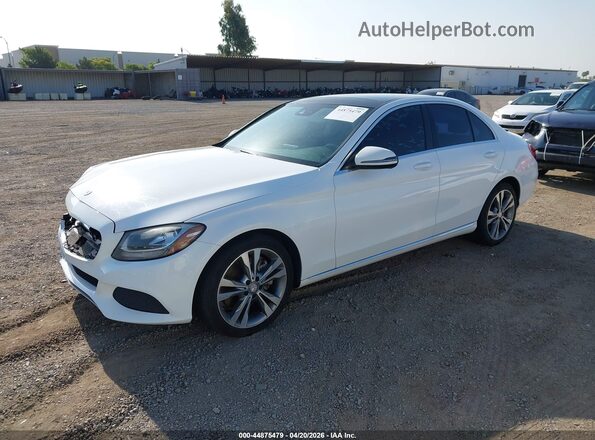 55SWF4JB5GU156464 2016 MERCEDES-BENZ C-CLASS White Przód lewy