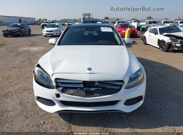 55SWF4JB5GU156464 2016 MERCEDES-BENZ C-CLASS White Widok zestawu wskaźników