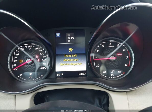 55SWF4JB5HU203025 2017 MERCEDES-BENZ C-CLASS White Vista de los asientos traseros