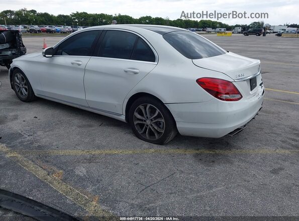 55SWF4JB5HU203025 2017 MERCEDES-BENZ C-CLASS White Trasero izquierdo
