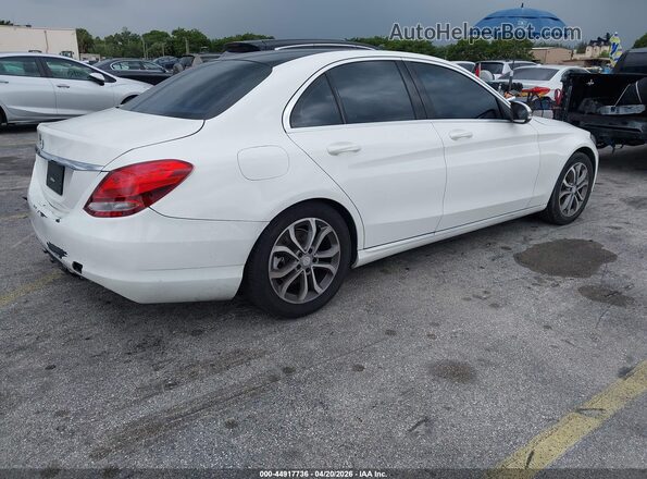 55SWF4JB5HU203025 2017 MERCEDES-BENZ C-CLASS White Trasero derecho