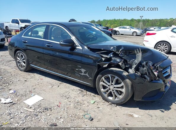55SWF4JB6GU149488 2016 MERCEDES-BENZ C-CLASS Black Սալոնի հետևի տեսք