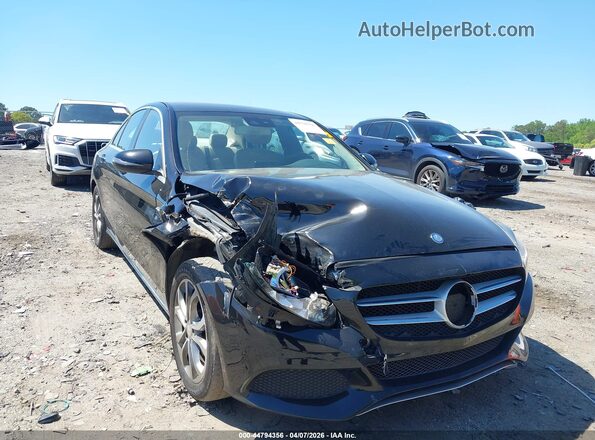 55SWF4JB6GU149488 2016 MERCEDES-BENZ C-CLASS Black Դիմացի տեսք