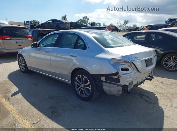 55SWF4JB6GU169742 2016 MERCEDES-BENZ C-CLASS Silver Tył lewy