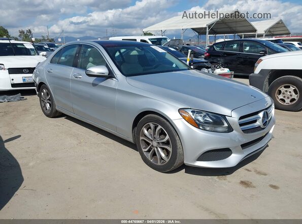 55SWF4JB6GU169742 2016 MERCEDES-BENZ C-CLASS Silver Przód prawy