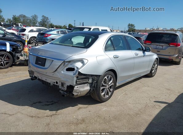 55SWF4JB6GU169742 2016 MERCEDES-BENZ C-CLASS Silver Tył prawy
