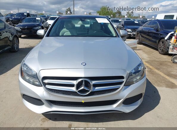55SWF4JB6GU169742 2016 MERCEDES-BENZ C-CLASS Silver Widok wnętrza z tyłu