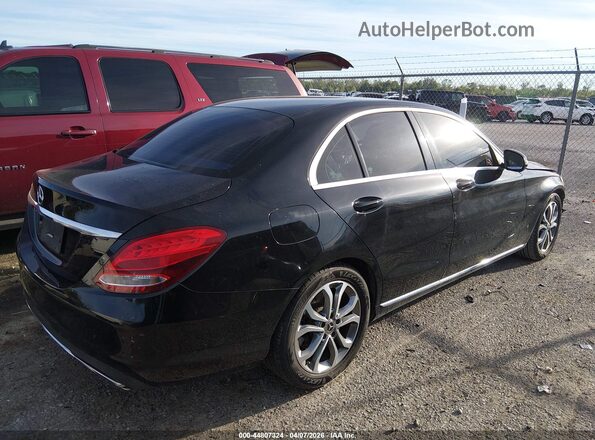 55SWF4JB6HU222554 2017 MERCEDES-BENZ C-CLASS Черный Задняя правая четверть