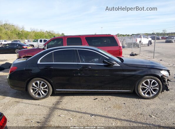 55SWF4JB6HU222554 2017 MERCEDES-BENZ C-CLASS Черный Вид задней части салона