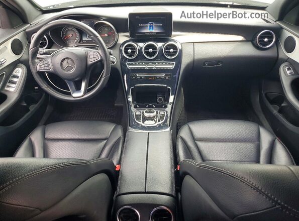 55SWF4JB6JU250277 2018 MERCEDES-BENZ C Black Dashboard view