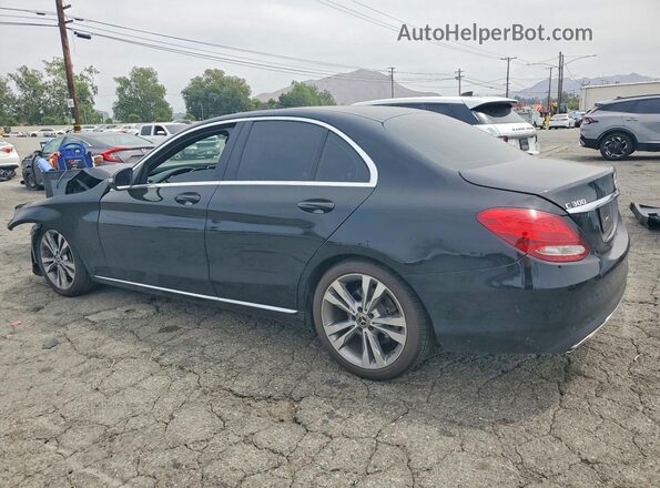 55SWF4JB6JU250277 2018 MERCEDES-BENZ C Black Rear left