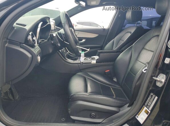 55SWF4JB6JU250277 2018 MERCEDES-BENZ C Black Front interior view