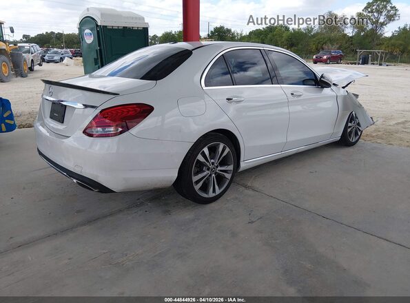 55SWF4JB6JU256726 2018 MERCEDES-BENZ C-CLASS White Հետևի աջ