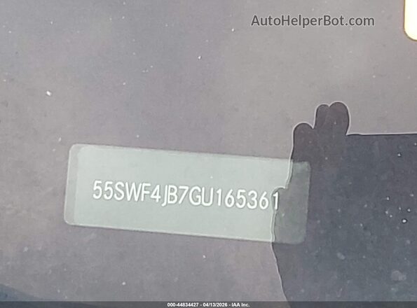 55SWF4JB7GU165361 2016 MERCEDES-BENZ C-CLASS White Շարժիչի բաժամունքի տեսք