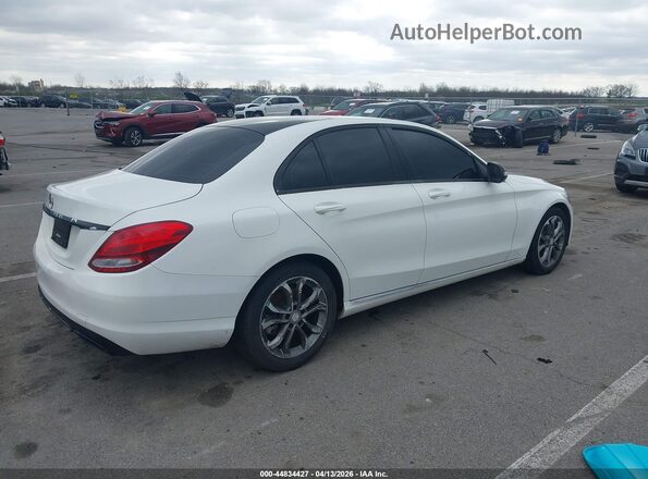 55SWF4JB7GU165361 2016 MERCEDES-BENZ C-CLASS White Հետևի աջ