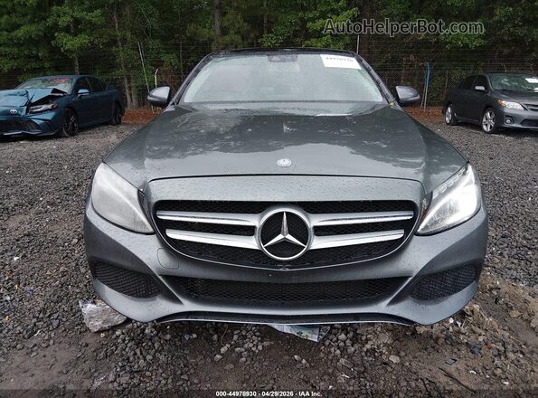 55SWF4JB7HU201969 2017 MERCEDES-BENZ C-CLASS Серый Вид задней части салона