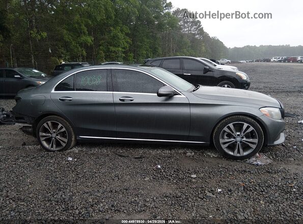 55SWF4JB7HU201969 2017 MERCEDES-BENZ C-CLASS Серый Панорамный вид салона 360°