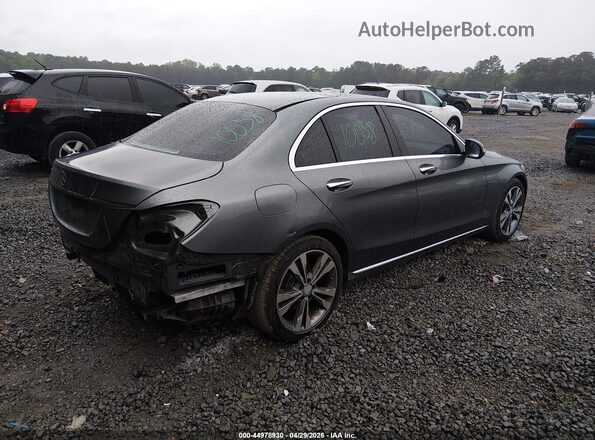 55SWF4JB7HU201969 2017 MERCEDES-BENZ C-CLASS Серый Задняя правая четверть