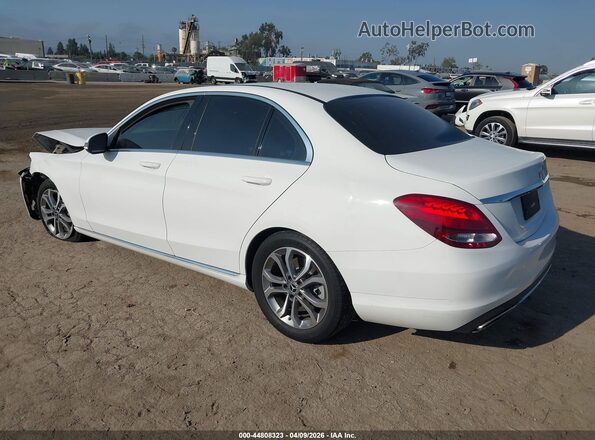 55SWF4JB7JU242186 2018 MERCEDES-BENZ C-CLASS White უკანა მარცხენა