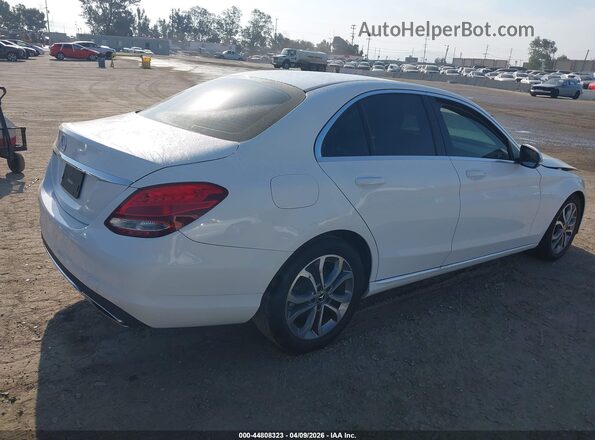 55SWF4JB7JU242186 2018 MERCEDES-BENZ C-CLASS White უკანა მარჯვენა