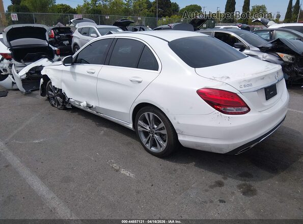 55SWF4JB7JU268786 2018 MERCEDES-BENZ C-CLASS Белый Задняя левая четверть
