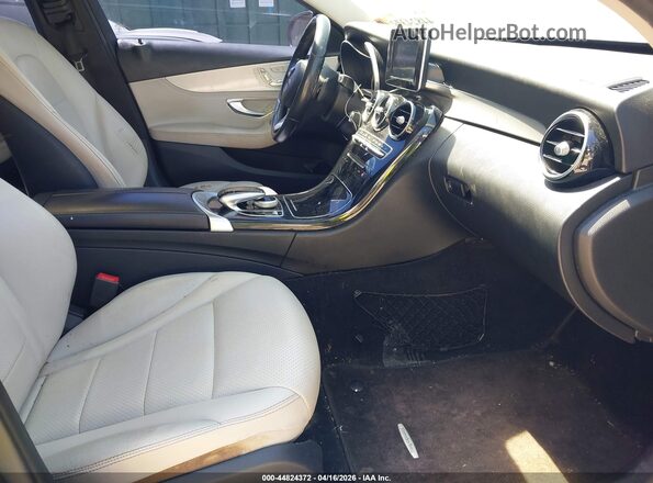 55SWF4JB9GU127730 2016 MERCEDES-BENZ C-CLASS Black წინა სალონის ხედი