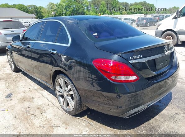 55SWF4JB9GU127730 2016 MERCEDES-BENZ C-CLASS Black უკანა მარცხენა