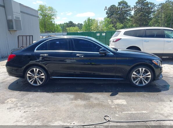 55SWF4JB9GU127730 2016 MERCEDES-BENZ C-CLASS Black უკანა სალონის ხედი
