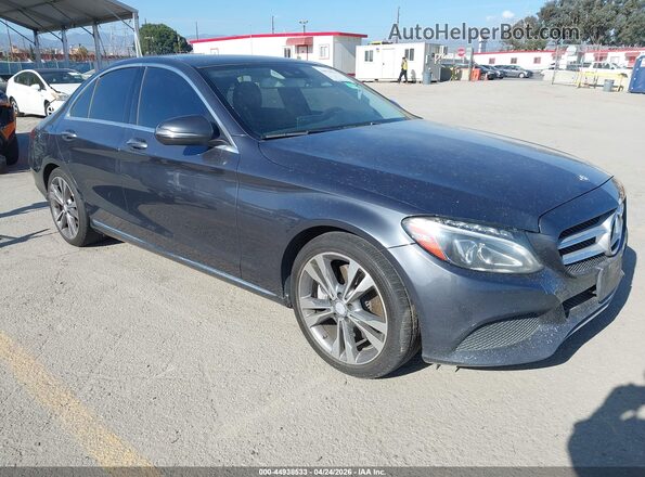 55SWF4JB9GU154541 2016 MERCEDES-BENZ C-CLASS Gray Delantero derecho