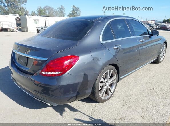 55SWF4JB9GU154541 2016 MERCEDES-BENZ C-CLASS Gray Trasero derecho