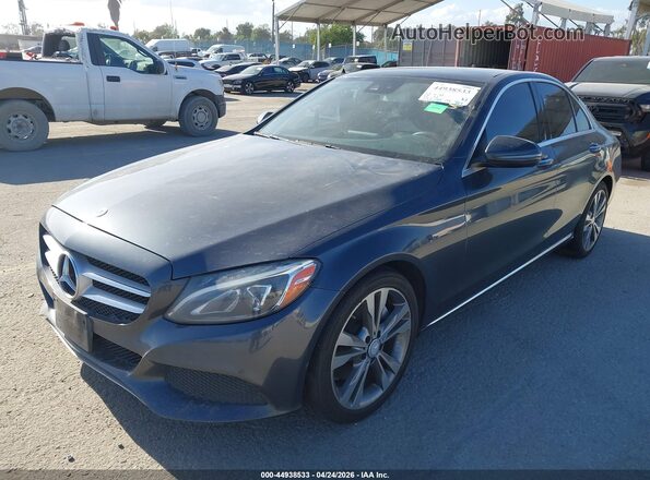 55SWF4JB9GU154541 2016 MERCEDES-BENZ C-CLASS Gray Vista tres cuartos delantera izquierda