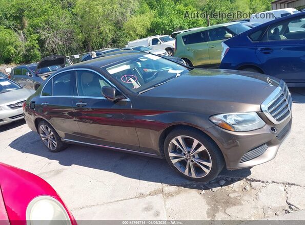 55SWF4JB9HU217123 2017 MERCEDES-BENZ C-CLASS Коричневый Вид задней части салона