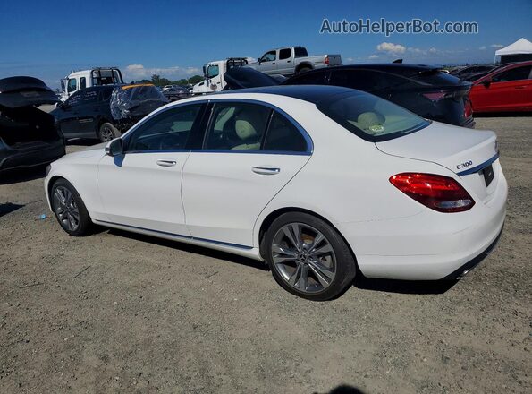 55SWF4JBXHU229328 2017 MERCEDES-BENZ C White უკანა მარცხენა