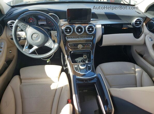 55SWF4JBXHU229328 2017 MERCEDES-BENZ C White წინა პანელის ხედი