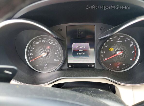 55SWF4JBXHU229328 2017 MERCEDES-BENZ C White ხელსაწყოთა პანელის ხედი