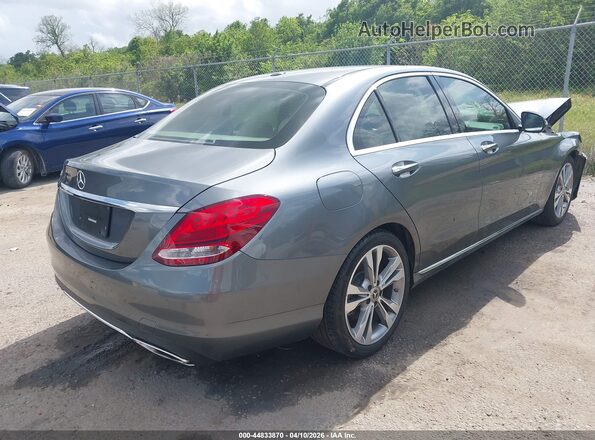 55SWF4JBXHU230897 2017 MERCEDES-BENZ C-CLASS Gray Trasero derecho